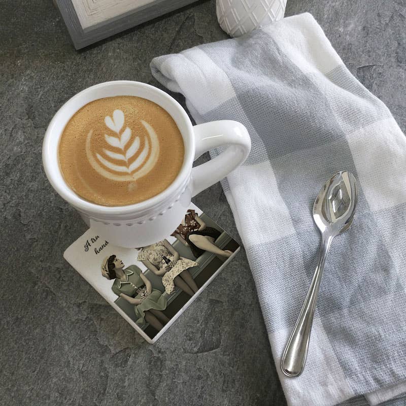 Coaster A True Friend Reaches For Your Hand: Limestone
