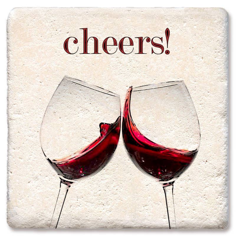 CHEERS RED WINE COASTER