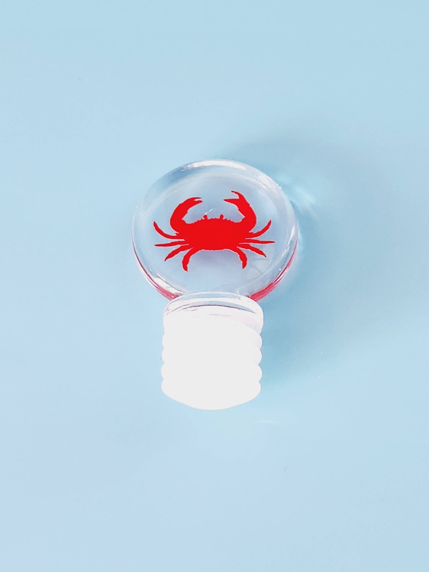 Crab wine bottle stopper, crab reusable wine cork