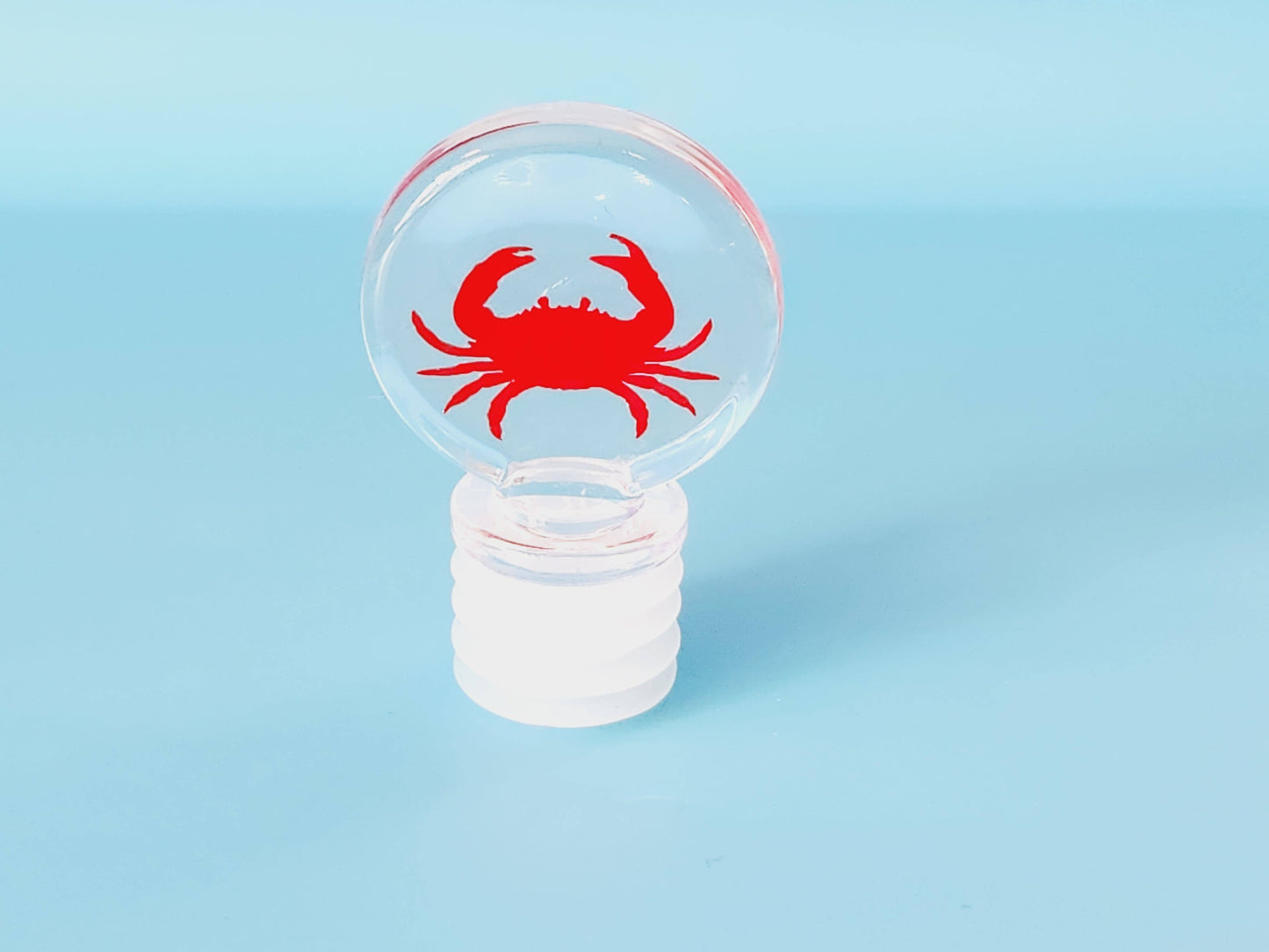 Crab wine bottle stopper, crab reusable wine cork