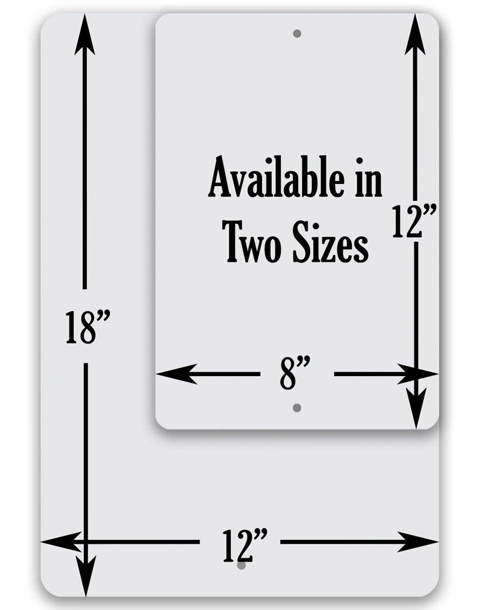 Warning Alcohol Consumption - Metal Sign: 8 x 12