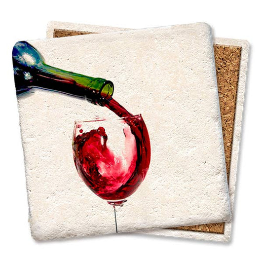 RED WINE POUR COASTER