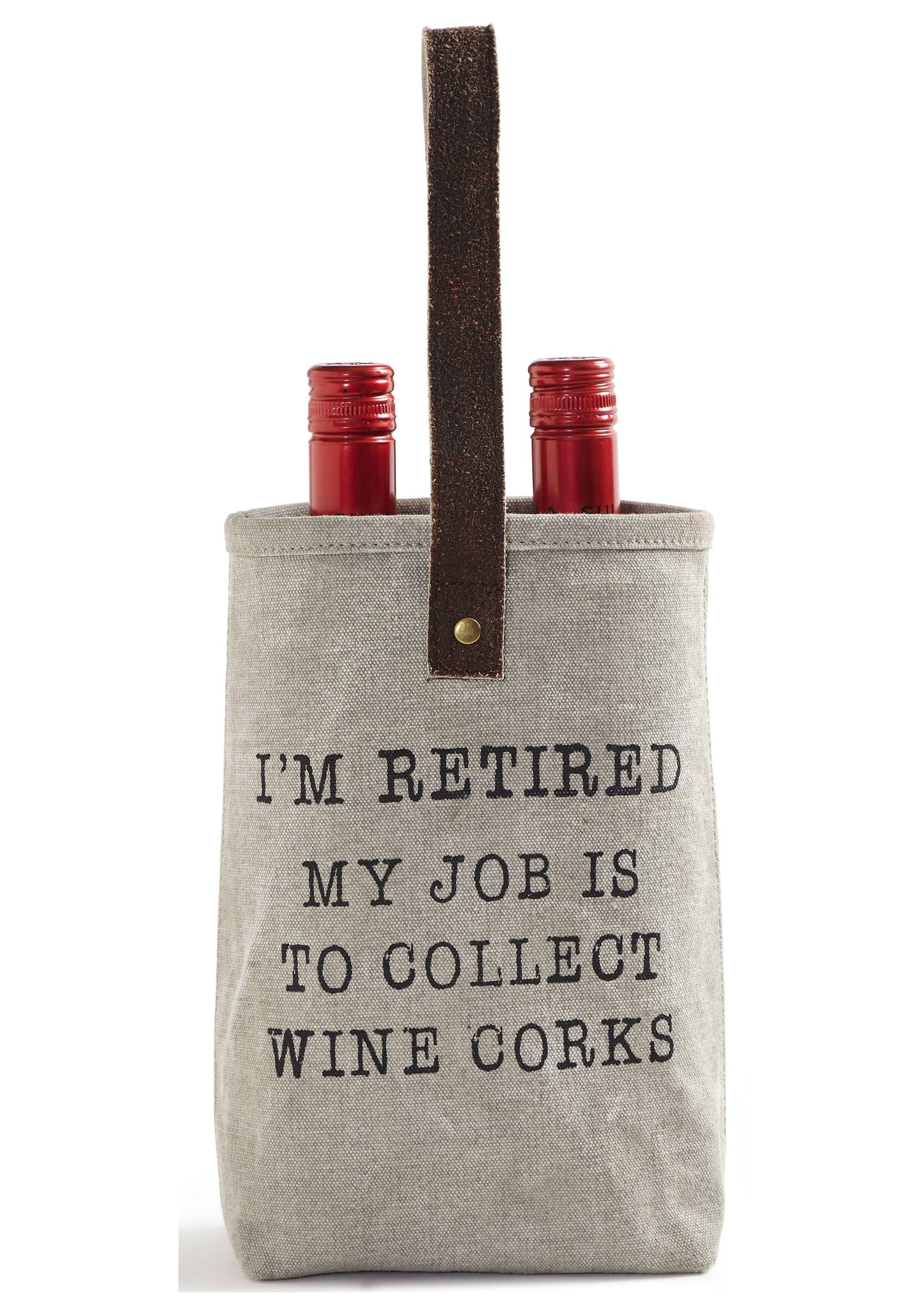 Cork it Up-Cycled Canvas Double Wine Bag
